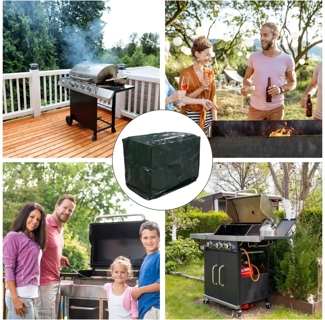 Perel Toolland Beschermhoes Barbecue - Donkergroen - PM2012