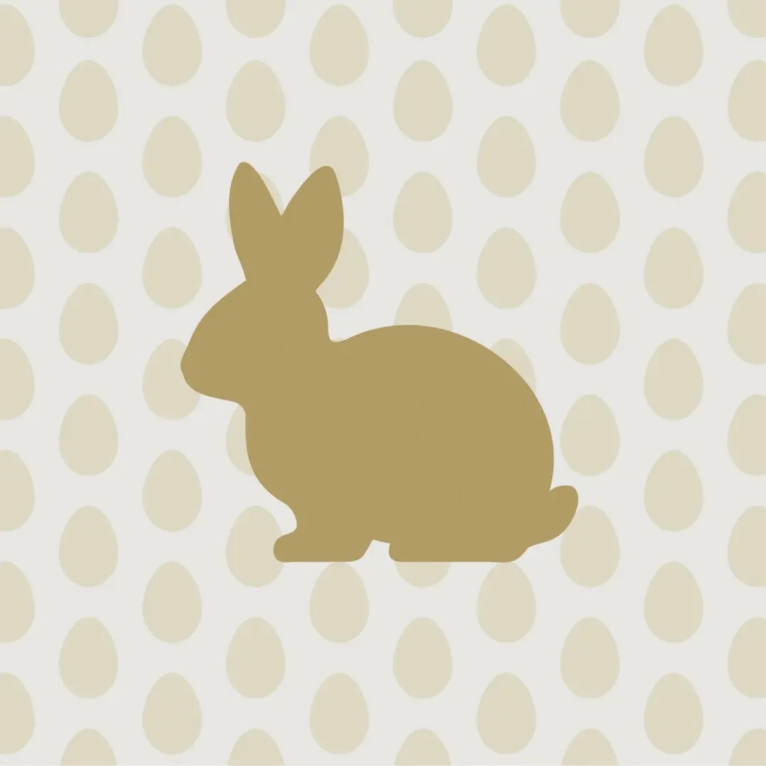 Duni Golden Bunny Paas Servetten 20x