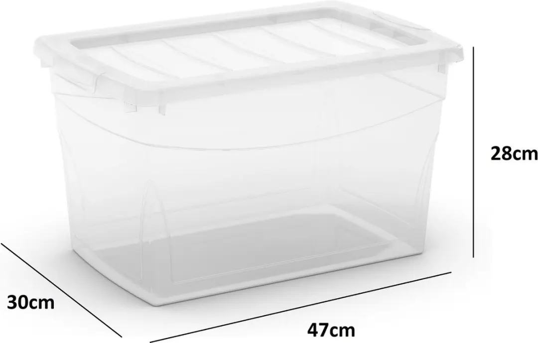 KIS Omnibox Opbergbox 30L - Transparant