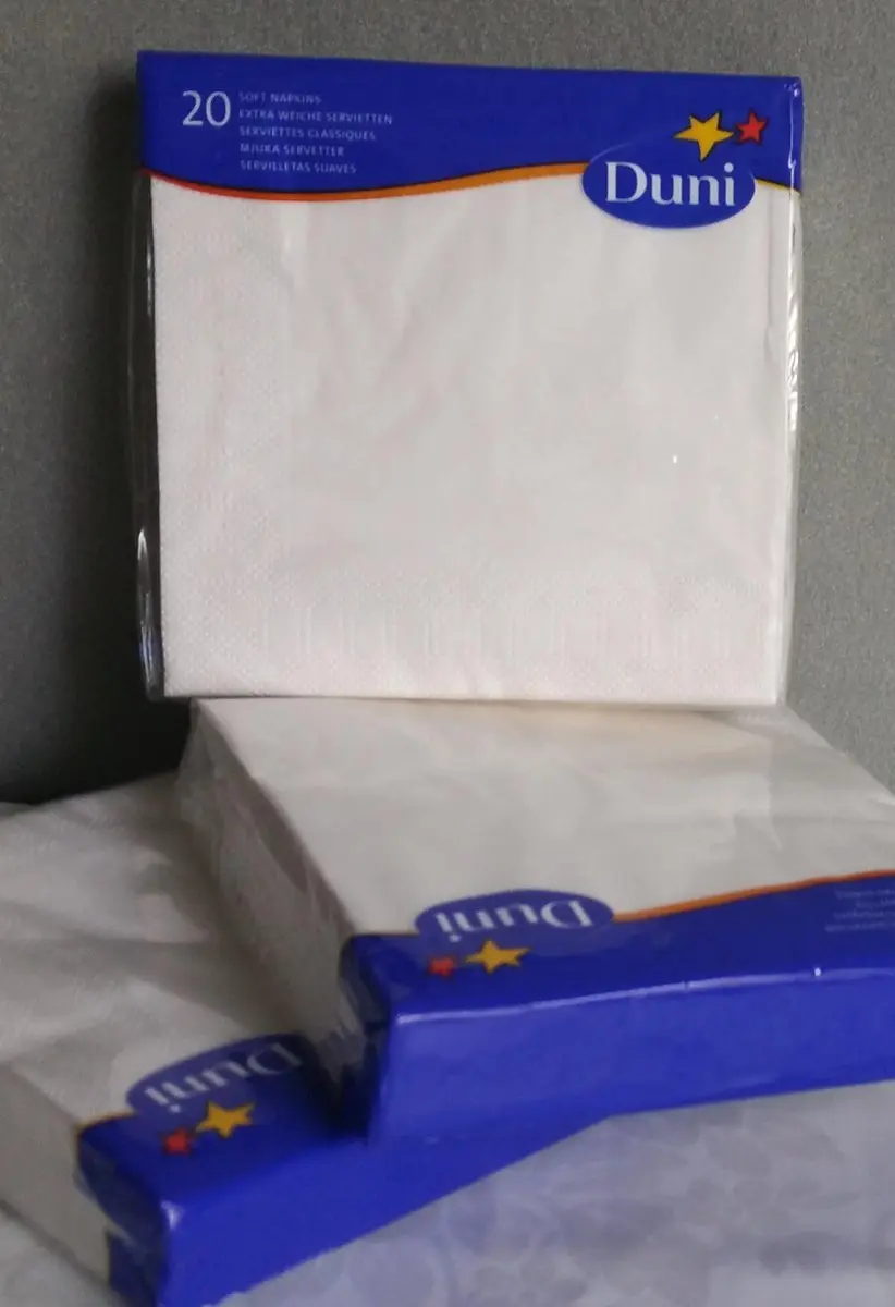 Duni Witte Servetten 24x24cm