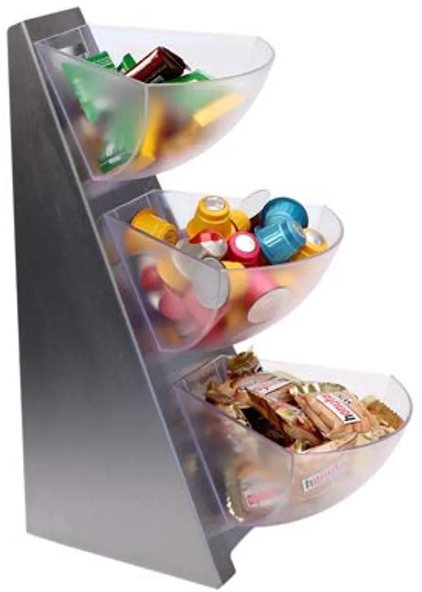 APS Multirek 4-delig 19x24x41cm - Wit/Transparant