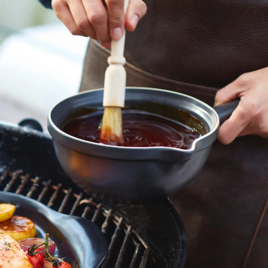 Emile Henry BBQ Pan Truffe - 28x19,5x8cm - Zwart