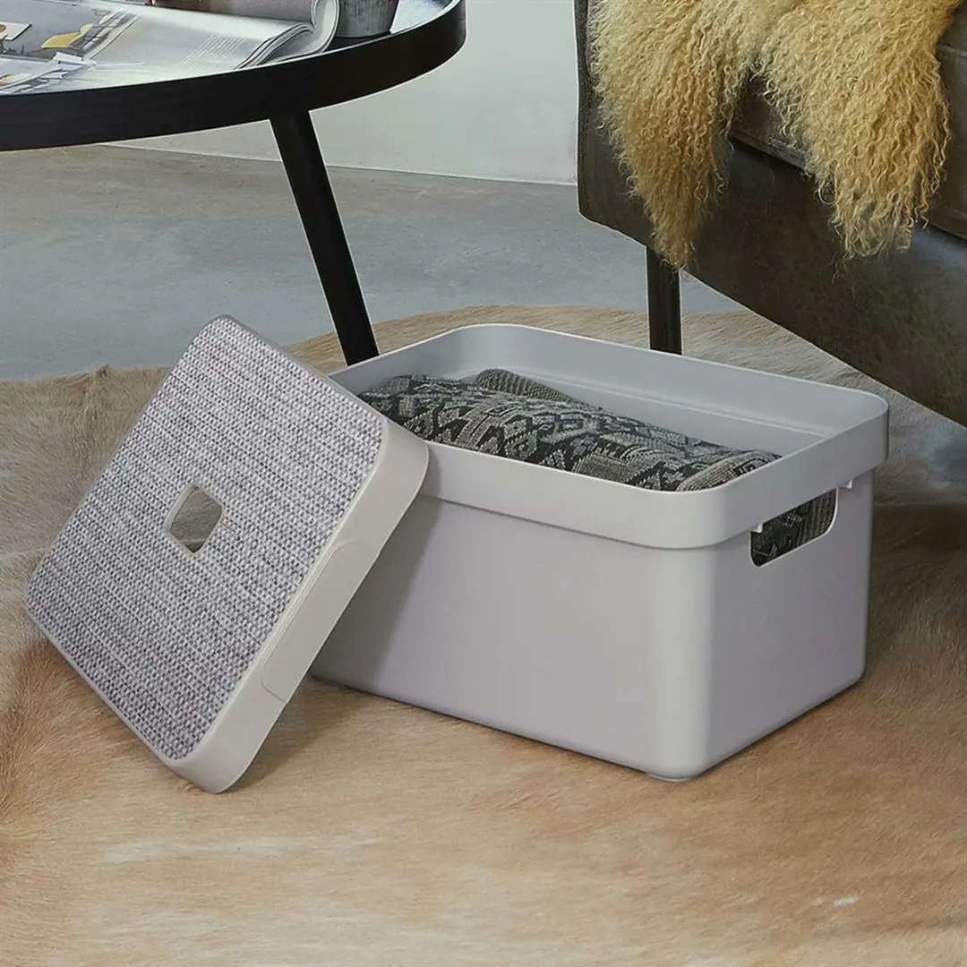 Sunware Sigma Home Deksel Stof Grijs - Opbergbox 25L