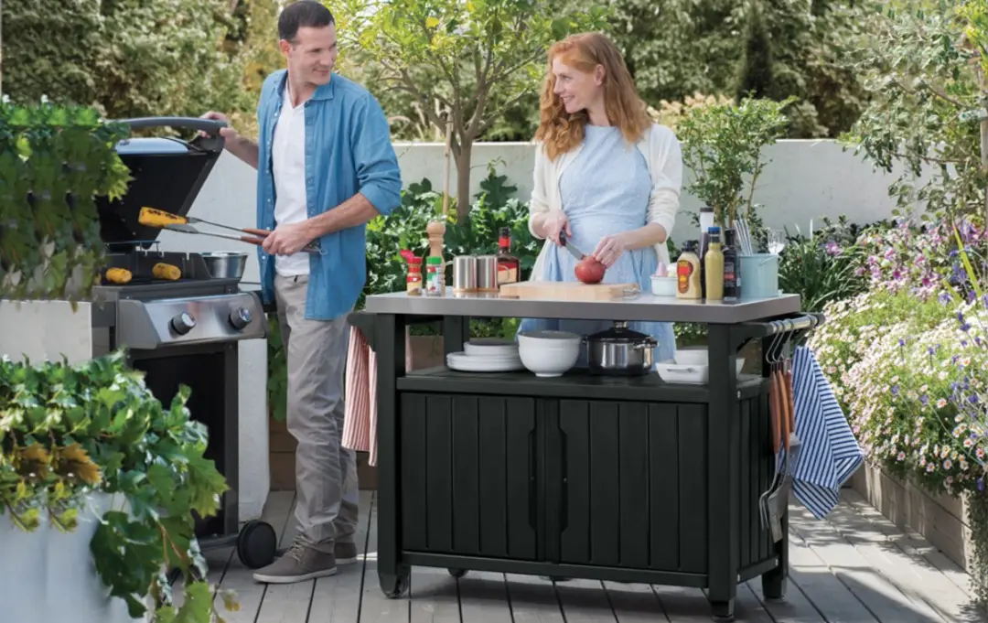 Keter Unity XL BBQ Tafel 207L - Grafiet - afbeelding 6 van 6