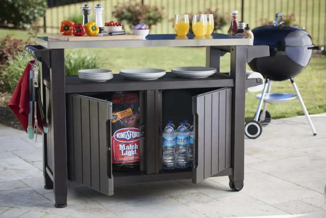 Keter Unity XL BBQ Tafel 207L - Grafiet