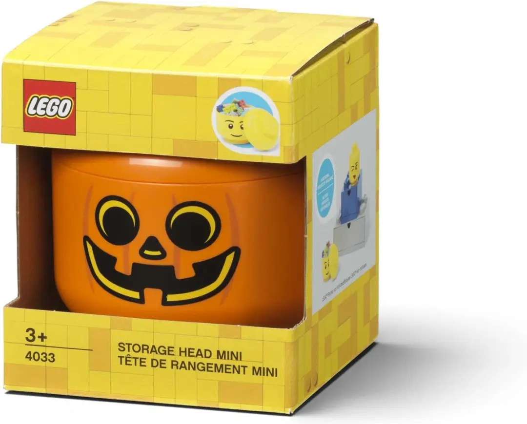 Lego - Opbergbox Hoofd Pompoen Mini - Polypropyleen - Oranje