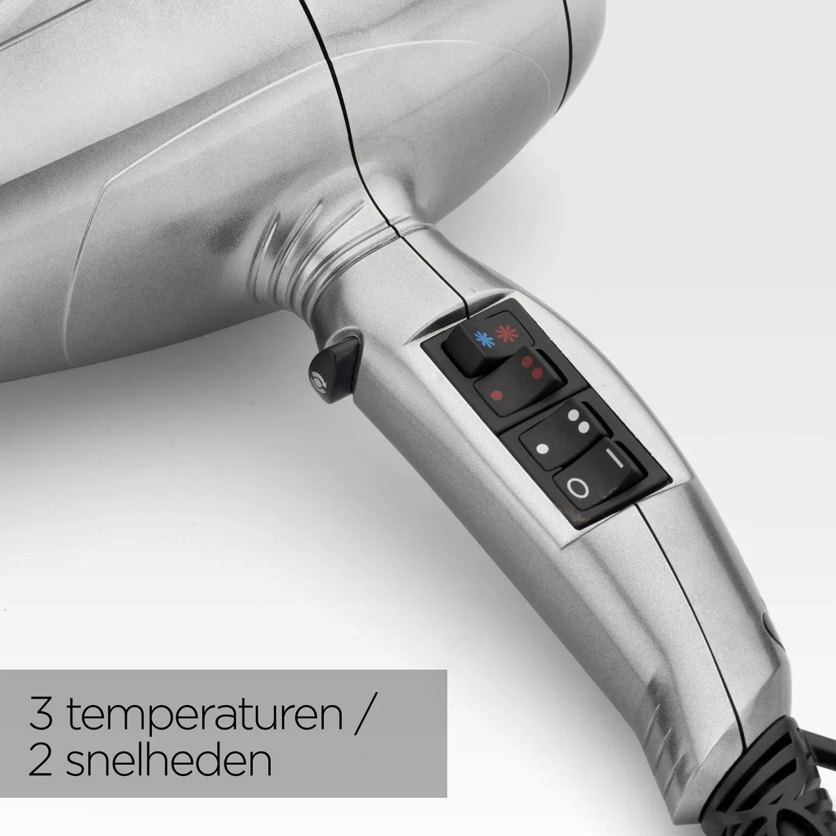 BaByliss Pro Digital Föhn 6000E - 2200W - Diffuser + 2 Blaasmonden - Digitale motor