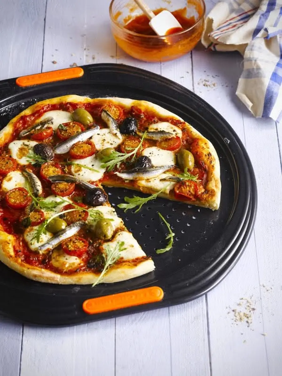 Le Creuset Pizzaplaat 33cm - Zwart