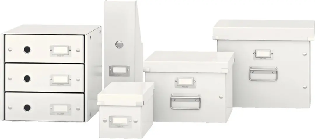 Leitz WOW Click & Store Kartonnen Opbergdoos 8L - Wit