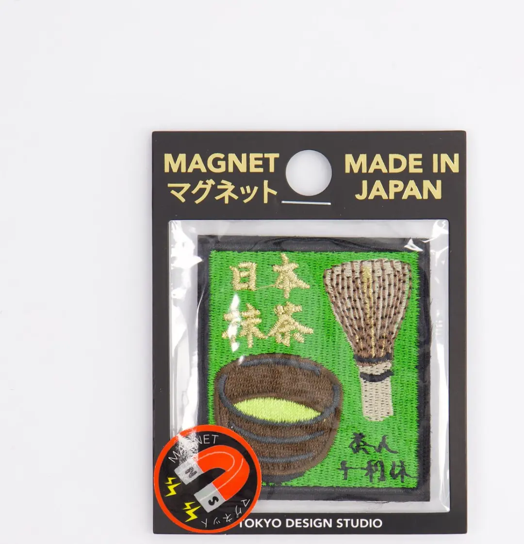 Tokyo Design Studio Matcha Patch Magneet - Bruin/ Groen/ Zwart