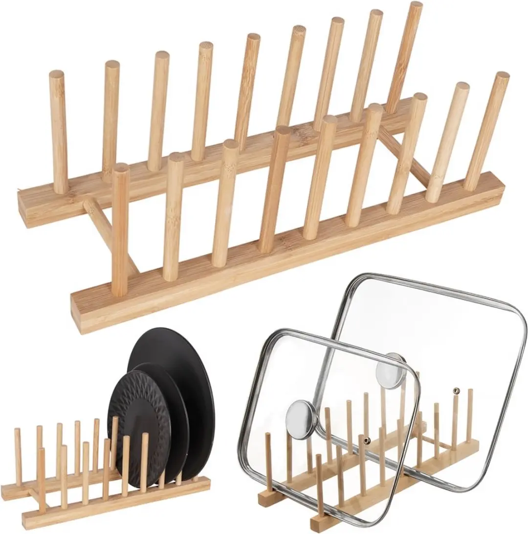 Orion Houten Borden & Dekselhouder 35,5x13,5x11cm - Beige