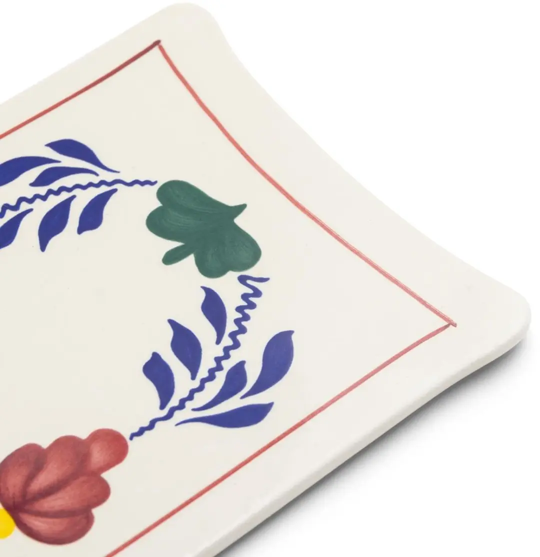Royal Boch Boerenbont Serveerplankje 25x15cm - Wit