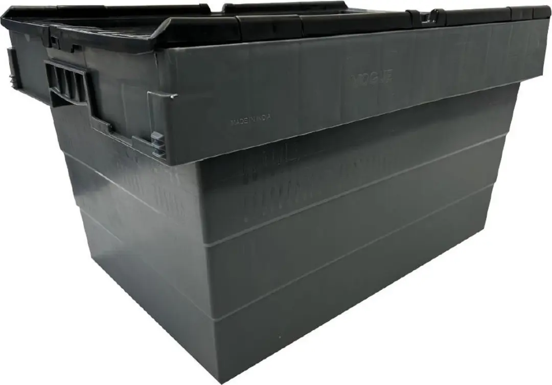 Vogue Kunststof Transportopbergkrat DX995 - 600x400x320mm - Zwart