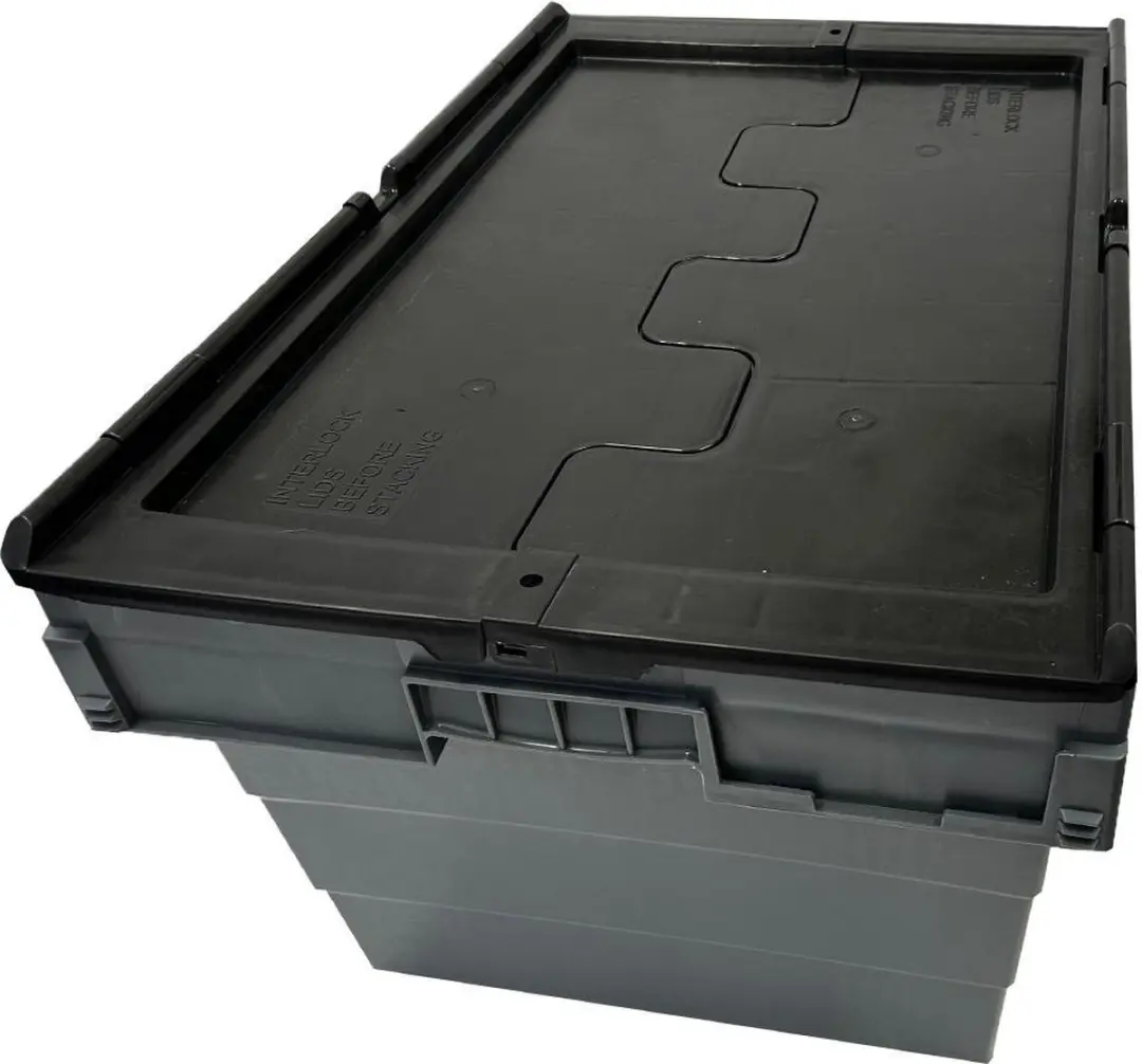 Vogue Kunststof Transportopbergkrat DX995 - 600x400x320mm - Zwart