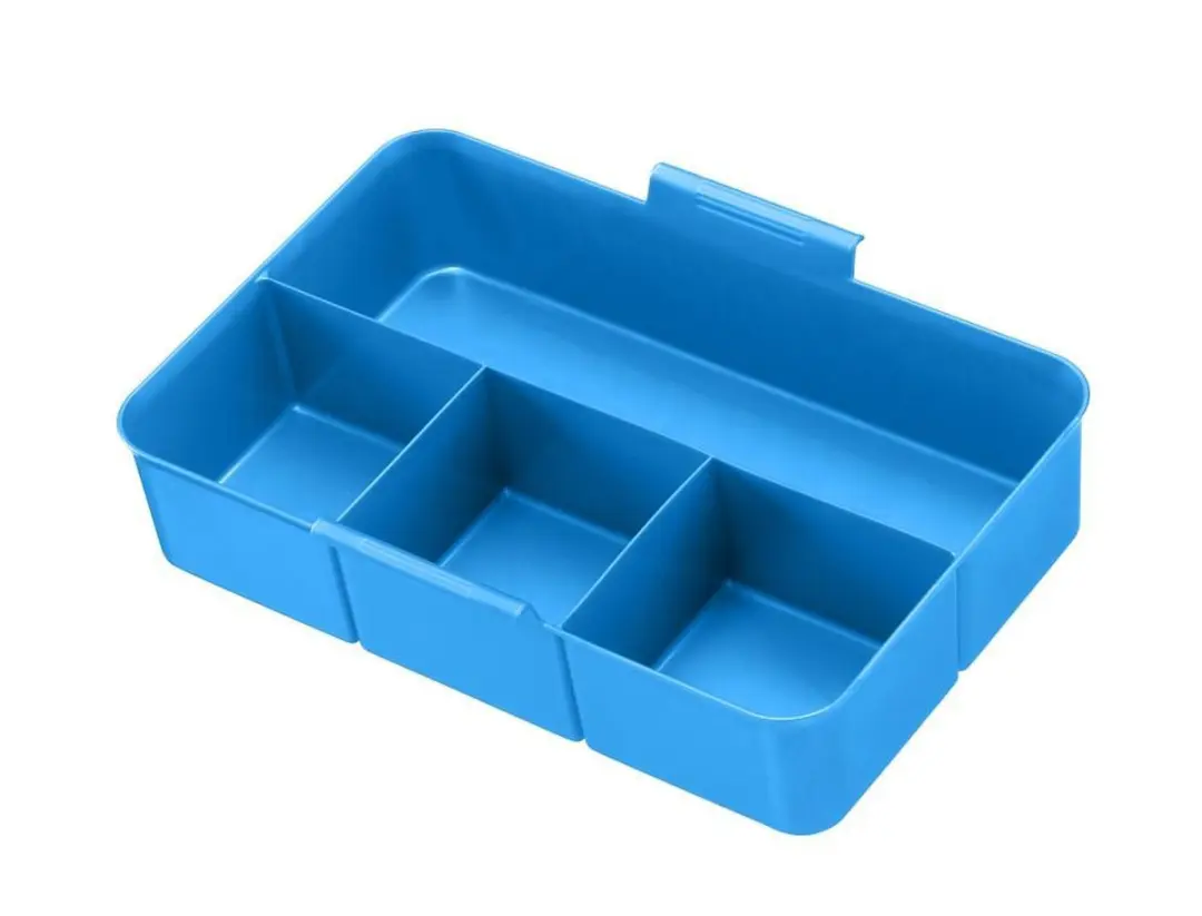 Sunware Q-line Opbergbox 9L - 30.7x20x22.3cm - Transparant/Blauw