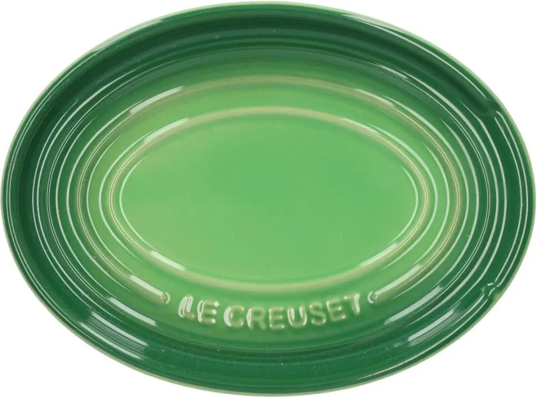 Le Creuset Lepelhouder Ovaal Bamboo 15cm - Groen