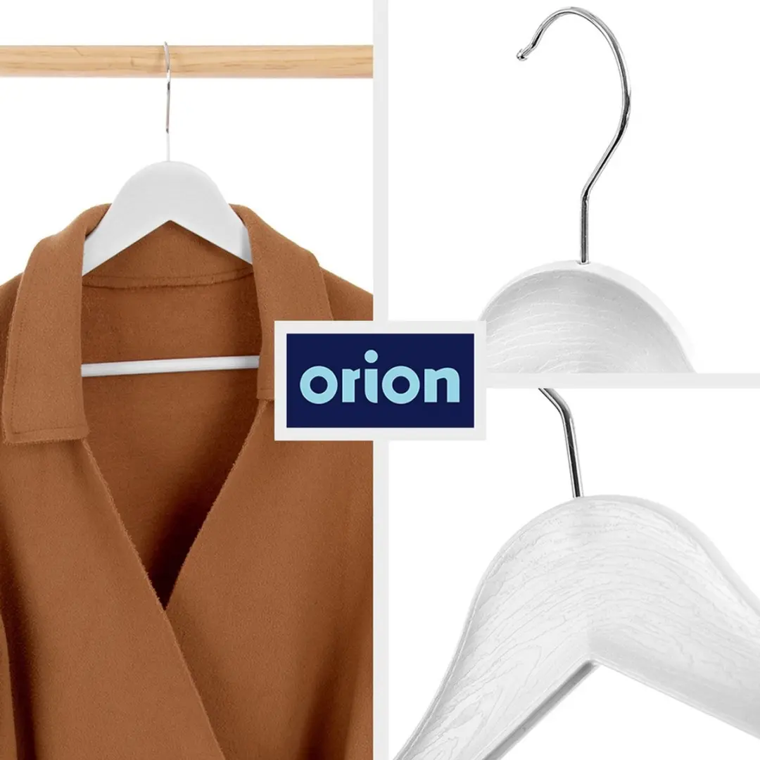 Orion Kledinghangers Wit - 42,5x24cm - 3 Stuks - afbeelding 2 van 6