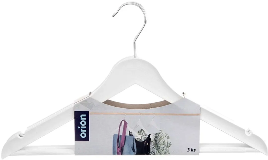 Orion Kledinghangers Wit - 42,5x24cm - 3 Stuks - afbeelding 4 van 6
