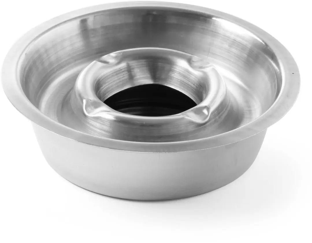 HENDI 440605 Asbak - Ø140x40mm - RVS - Zilver