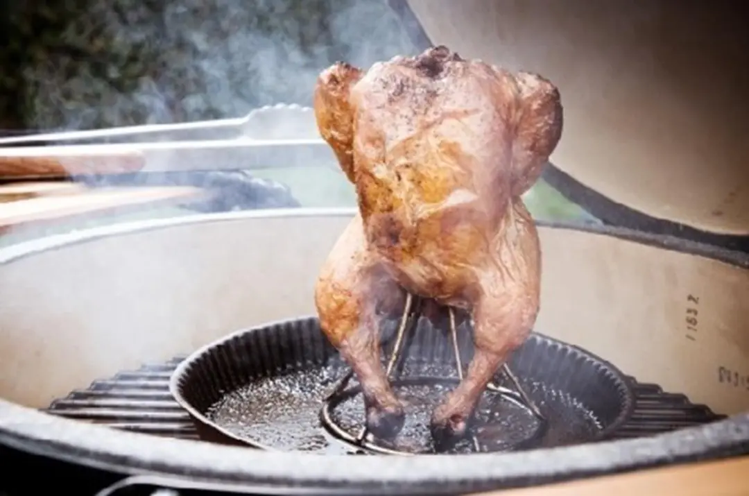 Big Green Egg Kiphouder RVS Verticaal Grillrooster - Zilver