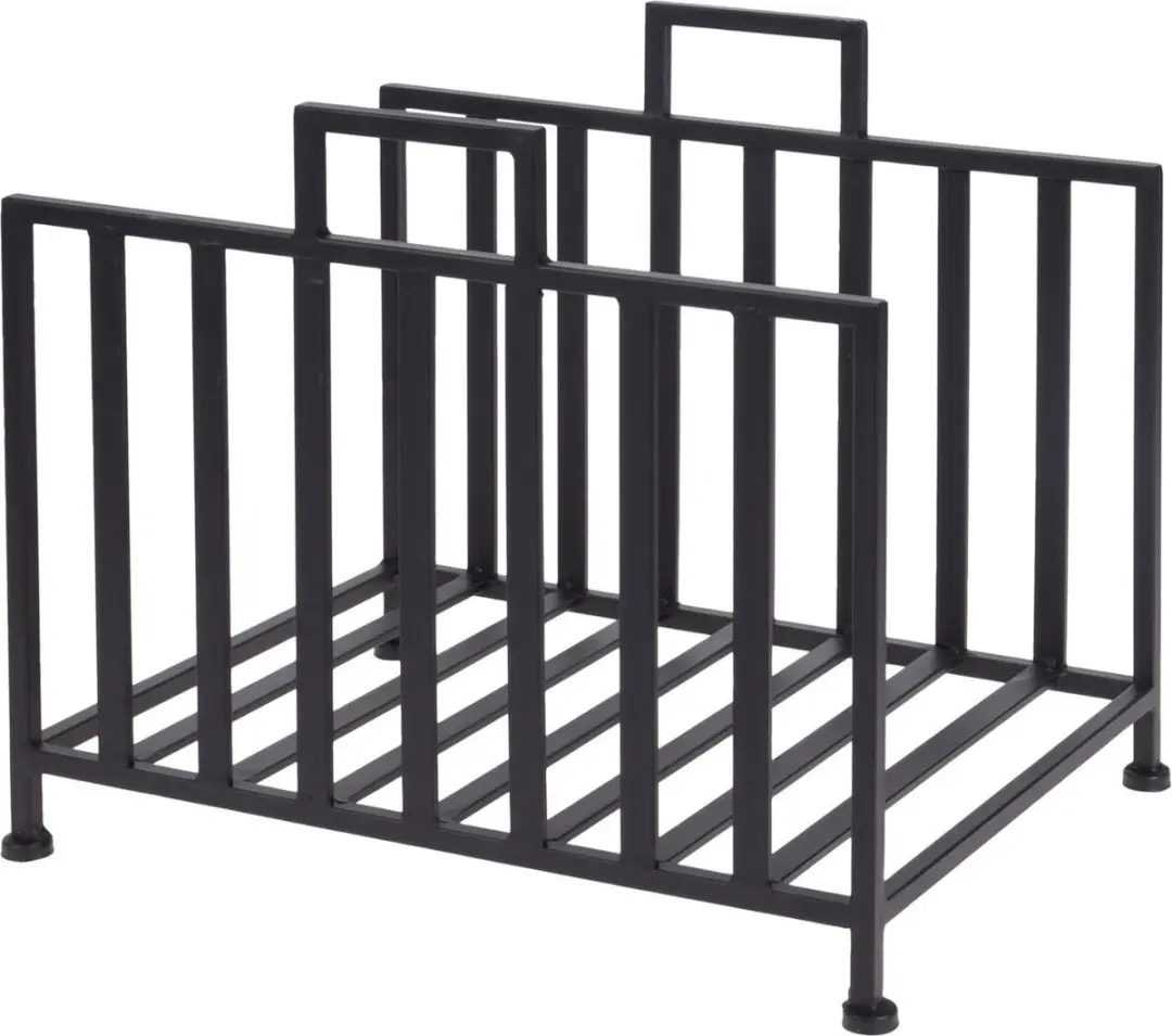 Bellatio Design Haardblokken Opbergstandaard - 2 Stuks - Zwart