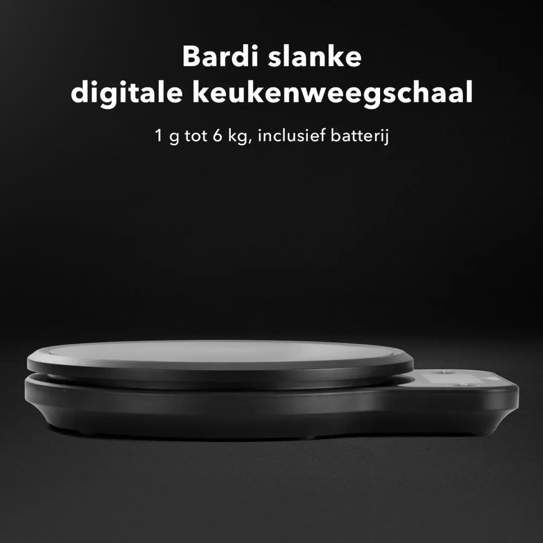 Bardi Digitale Keukenweegschaal 50375 - 10kg - Zwart