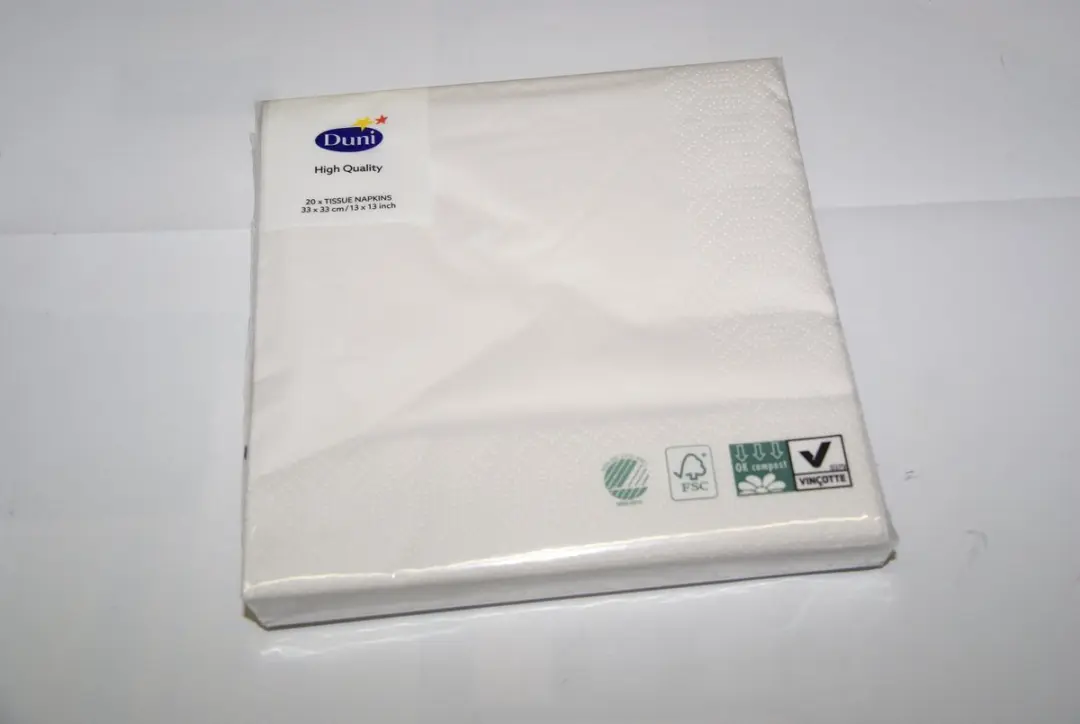 Duni Icewhite Servetten 33x33cm