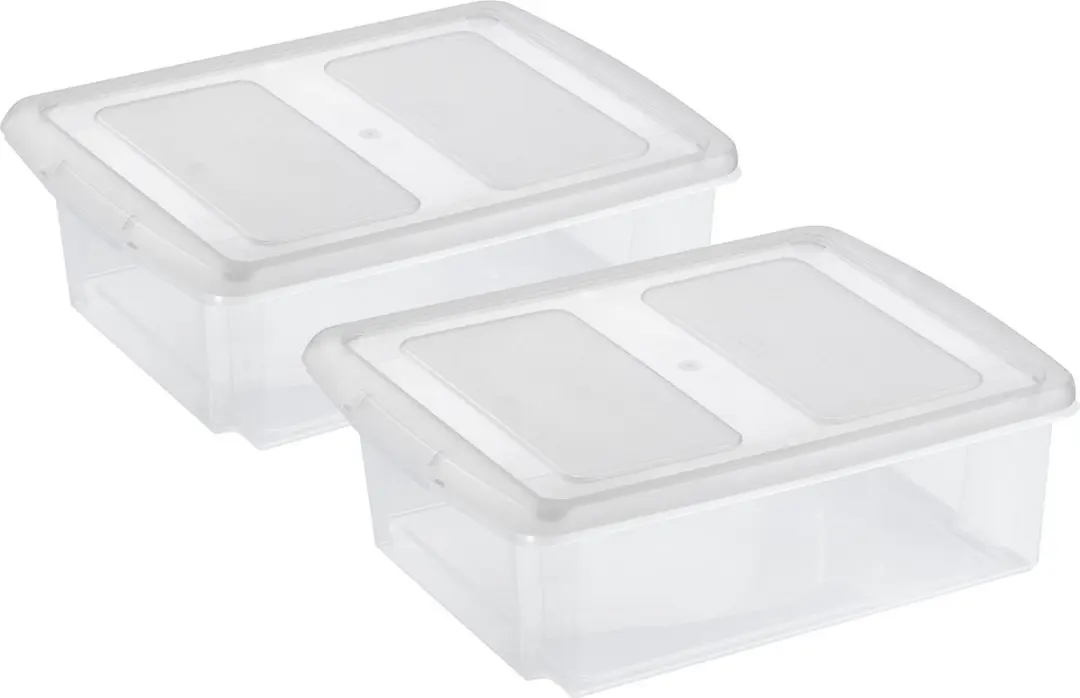 Sunware Opslagbox Nesta 17L - Transparant - 2 Stuks