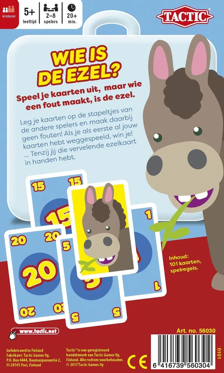 Tactic Wie is de Ezel? Bordspel 56030 - 2-8 Spelers