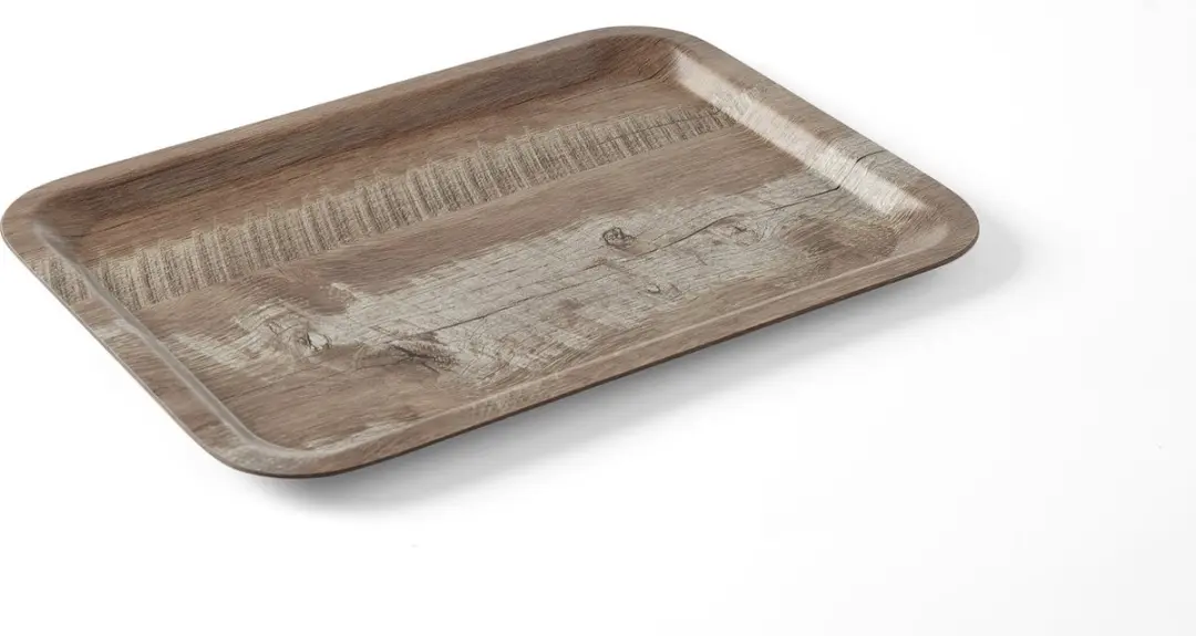 Hendi Melamine Dienblad Donkerbruin Houtnerf 240x340mm