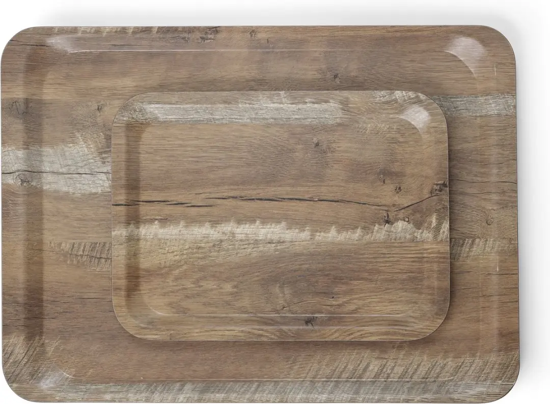 Hendi Melamine Dienblad Donkerbruin Houtnerf 240x340mm