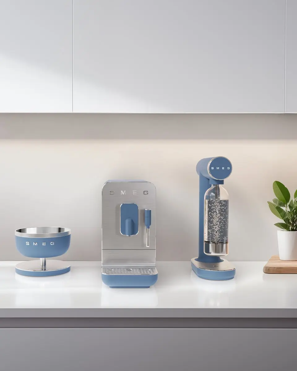 Smeg KSC01SBMWW Digitale Keukenweegschaal 5kg - Storm Blue
