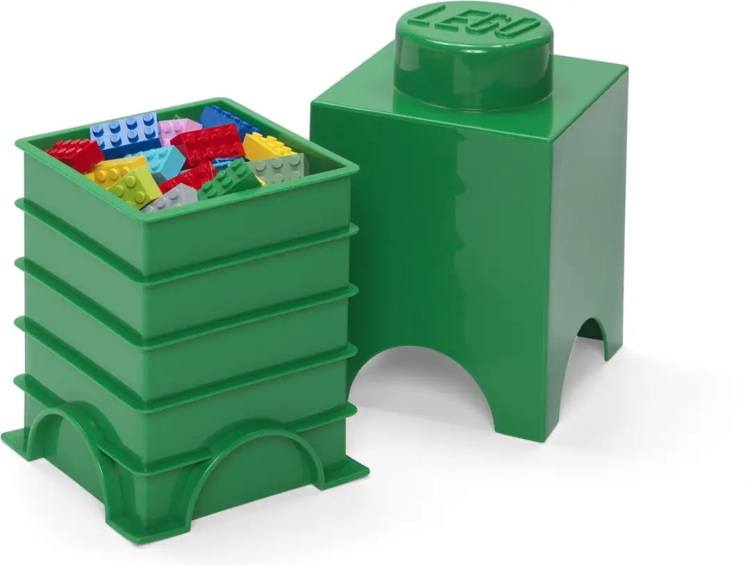 LEGO Brick 1 Opbergbox Groen - afbeelding 6 van 6