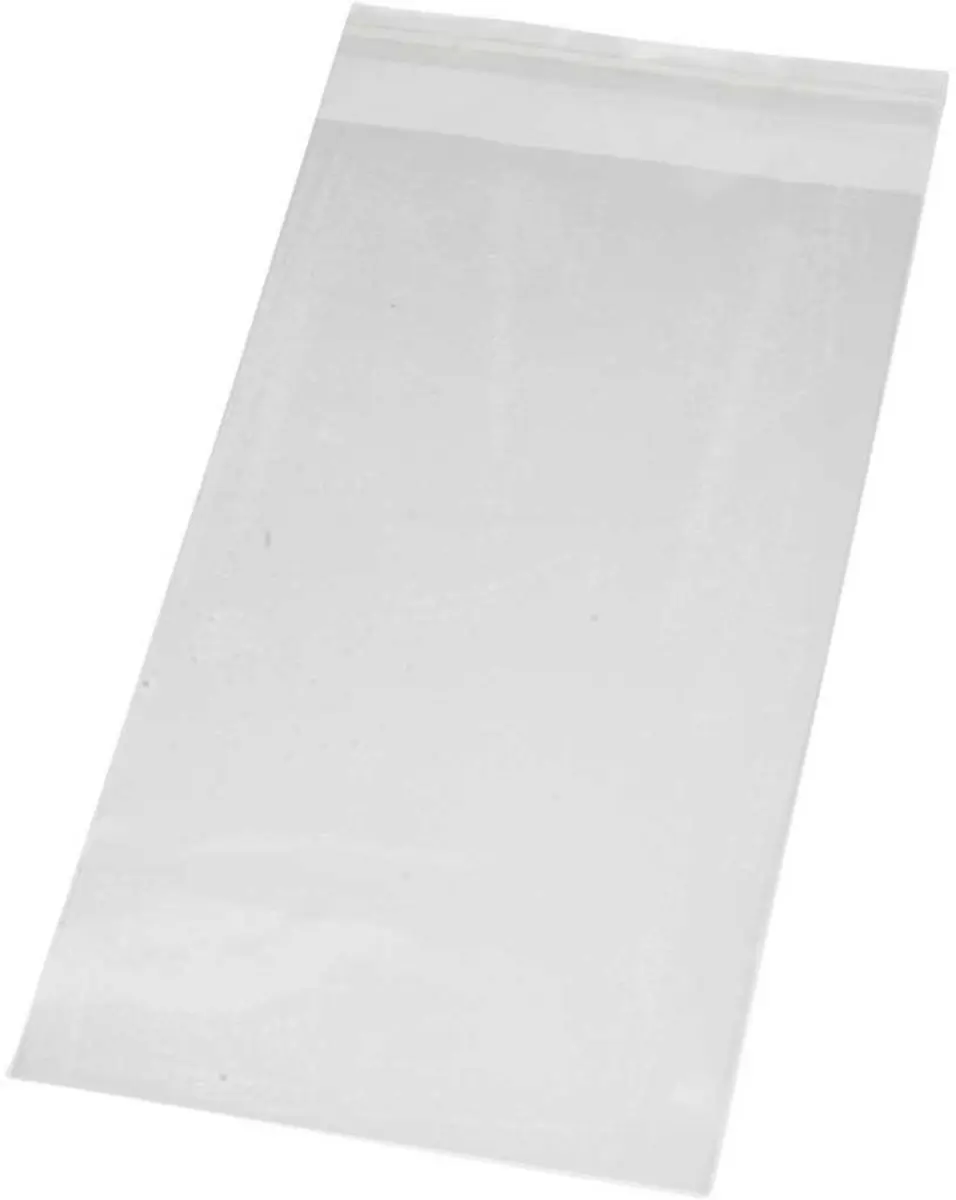 Creativ Company Cellofaan Zakjes 200 Stuks - 12x22cm Transparant