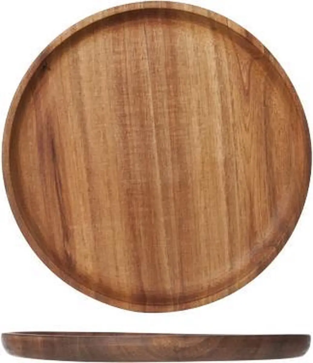 Cosy&Trendy Kaarsenbord Hout D25cm - Bruin