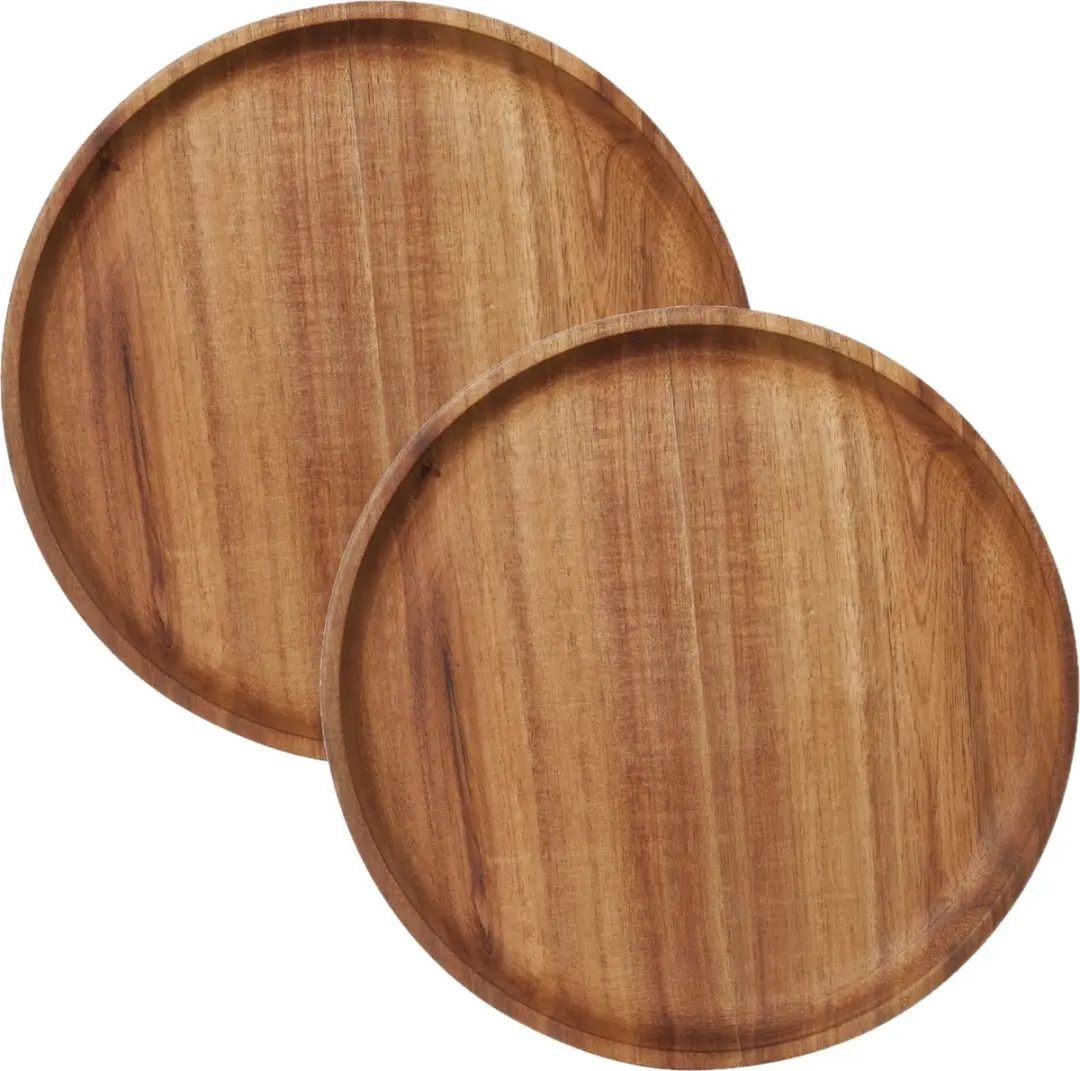 Cosy&Trendy Kaarsenbord Hout D25cm - Bruin