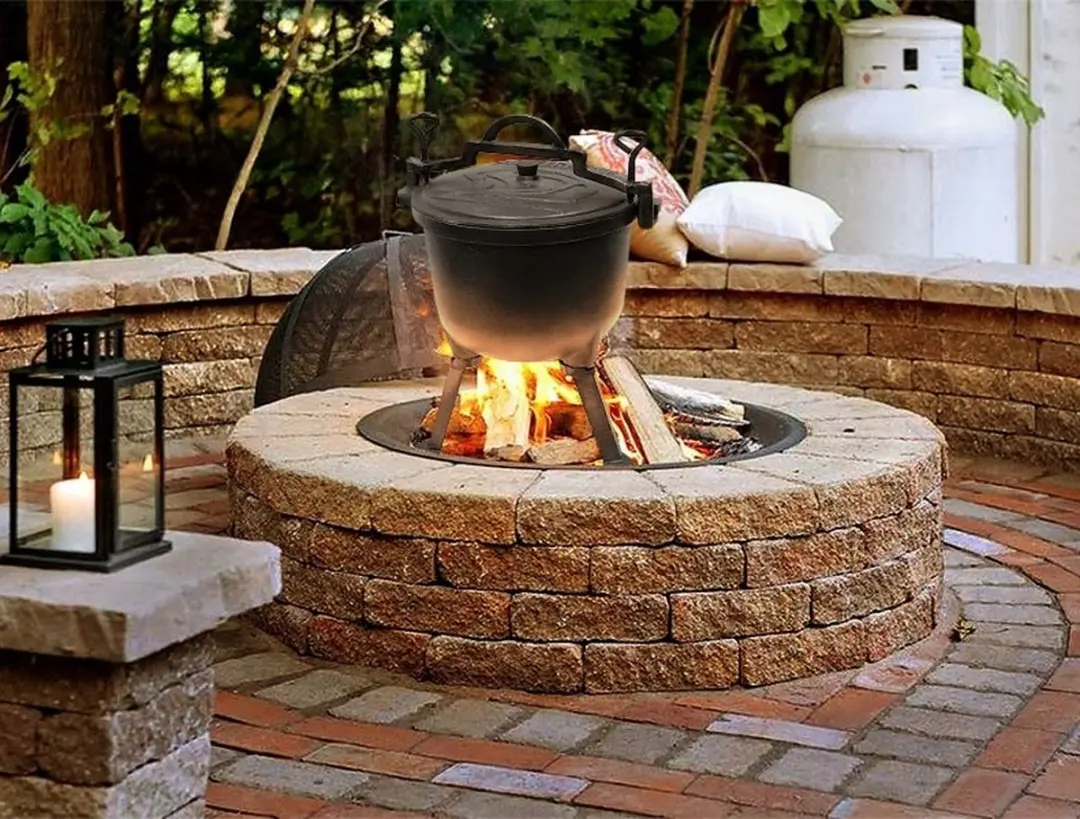 Meyerhoff Dutch Oven 8L - Gietijzeren Heksenketel Zwart