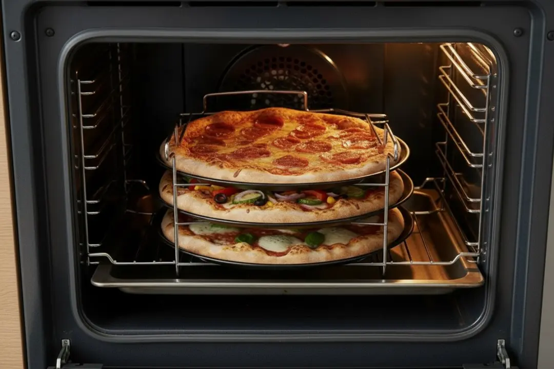 Cookinglife Pizza Bakplaat Set 4-delig - Ø32cm - Grijs