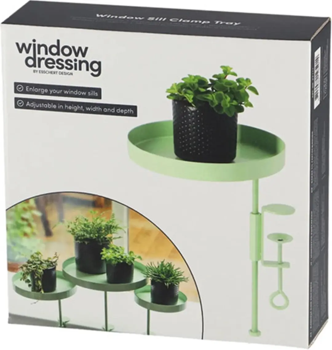 Esschert Design Plantenblad met klem M - Groen - afbeelding 3 van 6