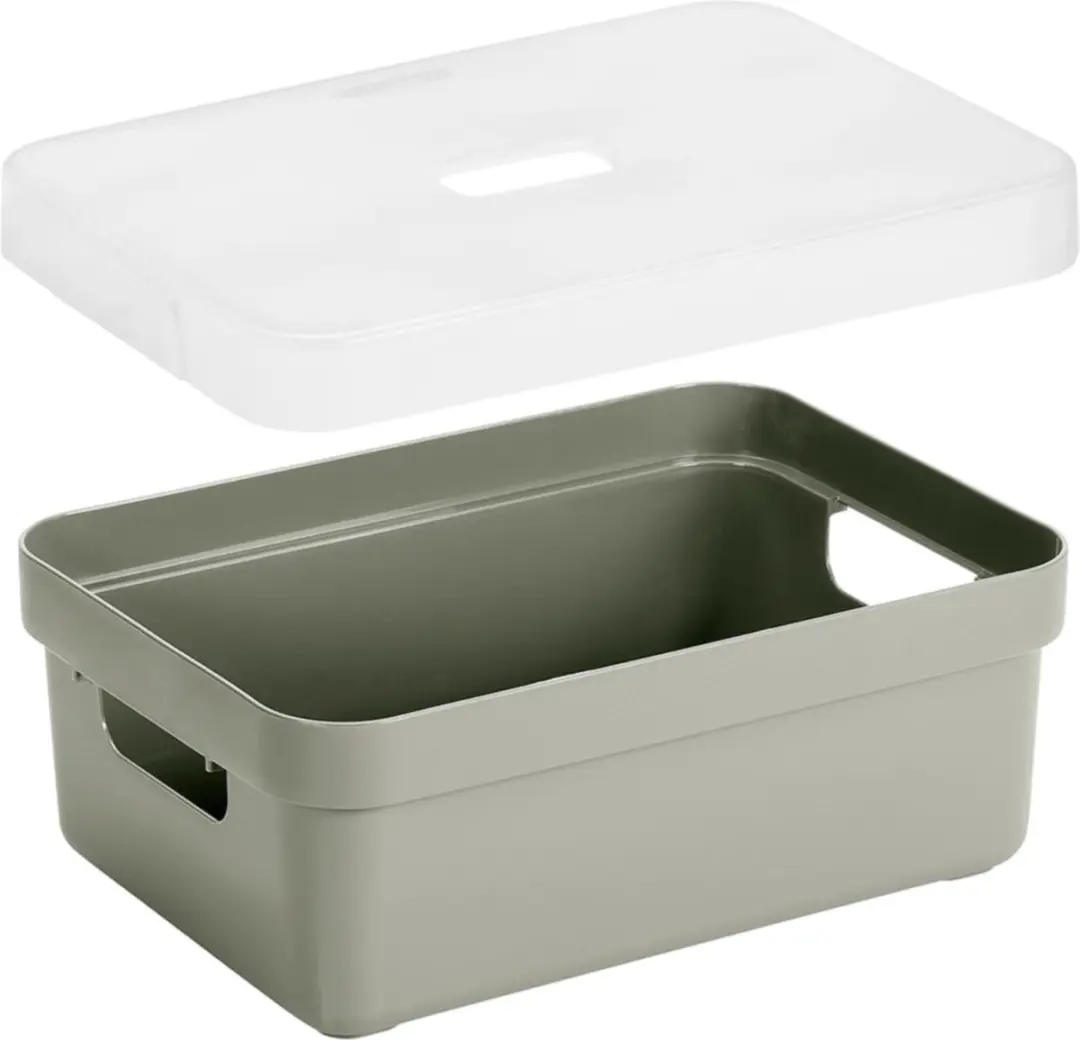 Sunware Opbergboxen Lichtgrijs 9L