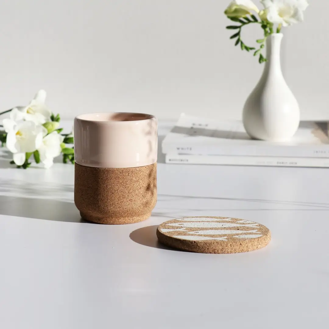 Liga Kurk Onderzetter Vis Set 4 Stuks - Ø10cm