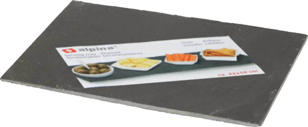 Alpina Leistenen Serveerplateau 22x14cm - Grijs