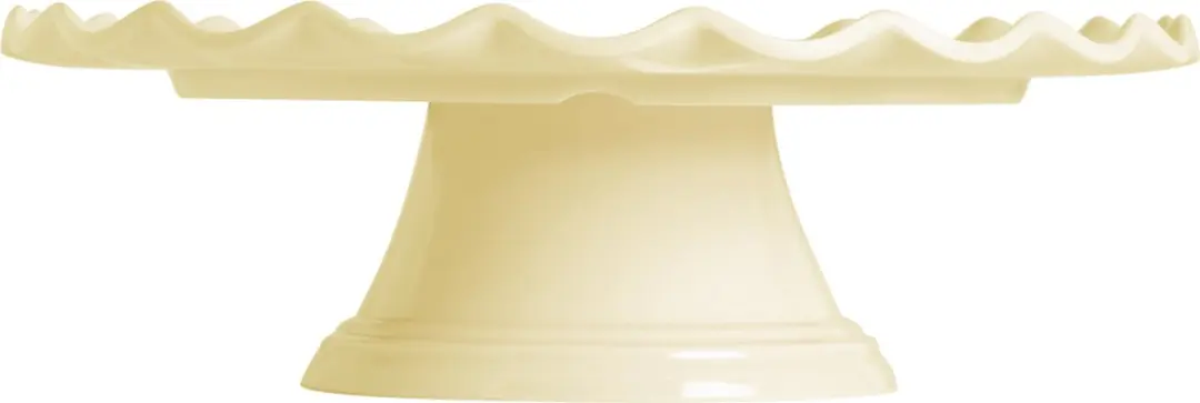 A Little Lovely Company Taartplateau Golfjes - Crème 27,5cm