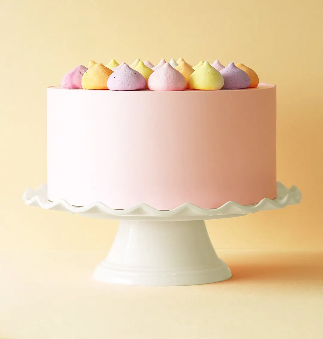 A Little Lovely Company Taartplateau Golfjes - Crème 27,5cm