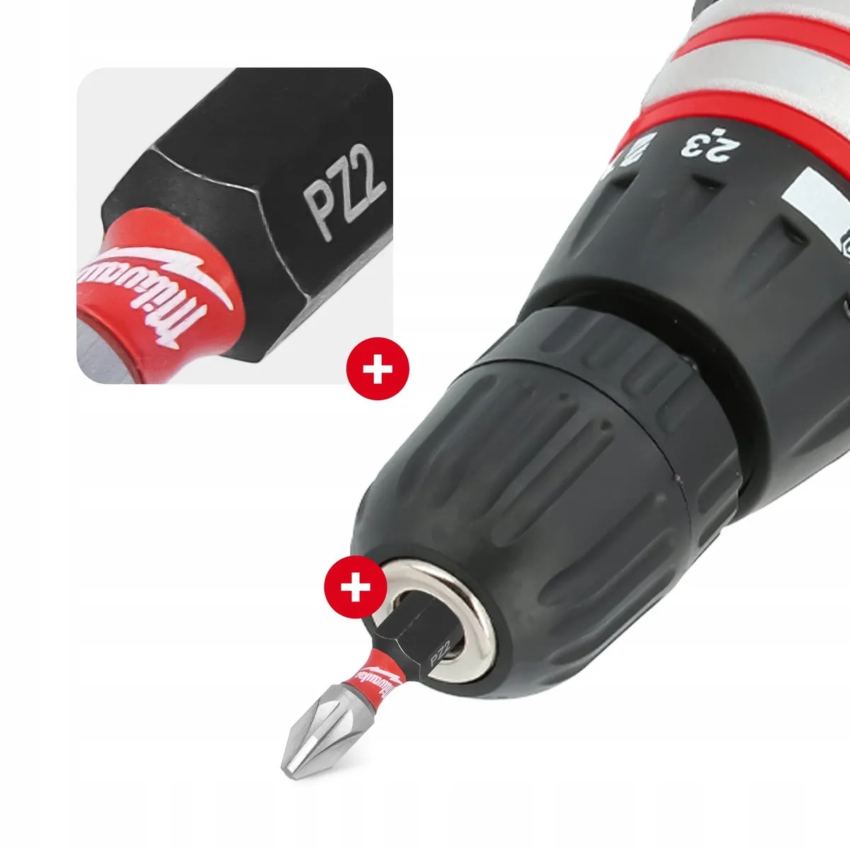 Milwaukee SHOCKWAVE PZ2 Bit 25mm Magnetisch - 5 Stuks
