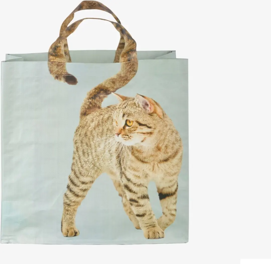 Esschert Design Boodschappentas Poezenstaart Rode Kat