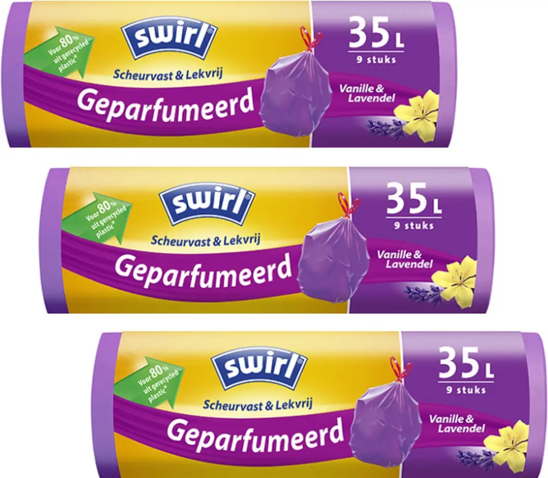 Swirl Geparfumeerde Pedaalemmerzakken 35L