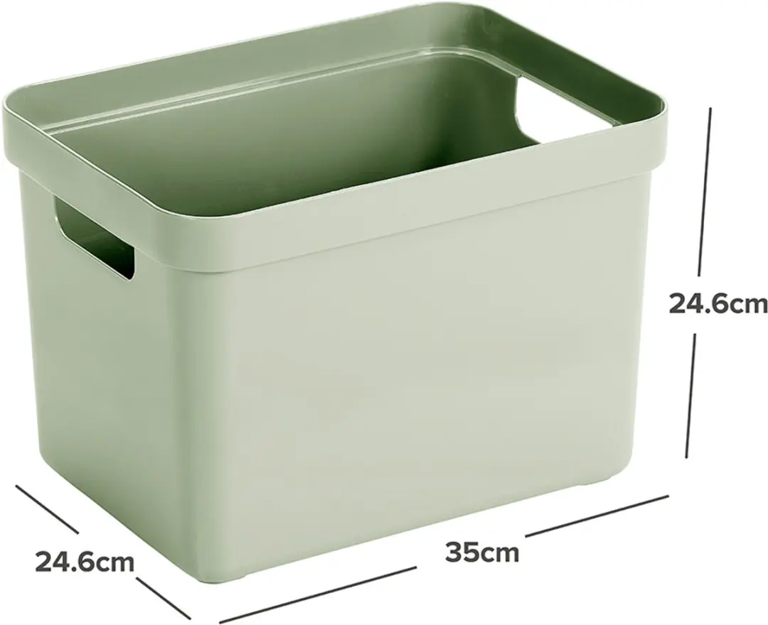 Sunware Sigma Home Opbergbox 18L - 35x24.6x24.3cm - Groen