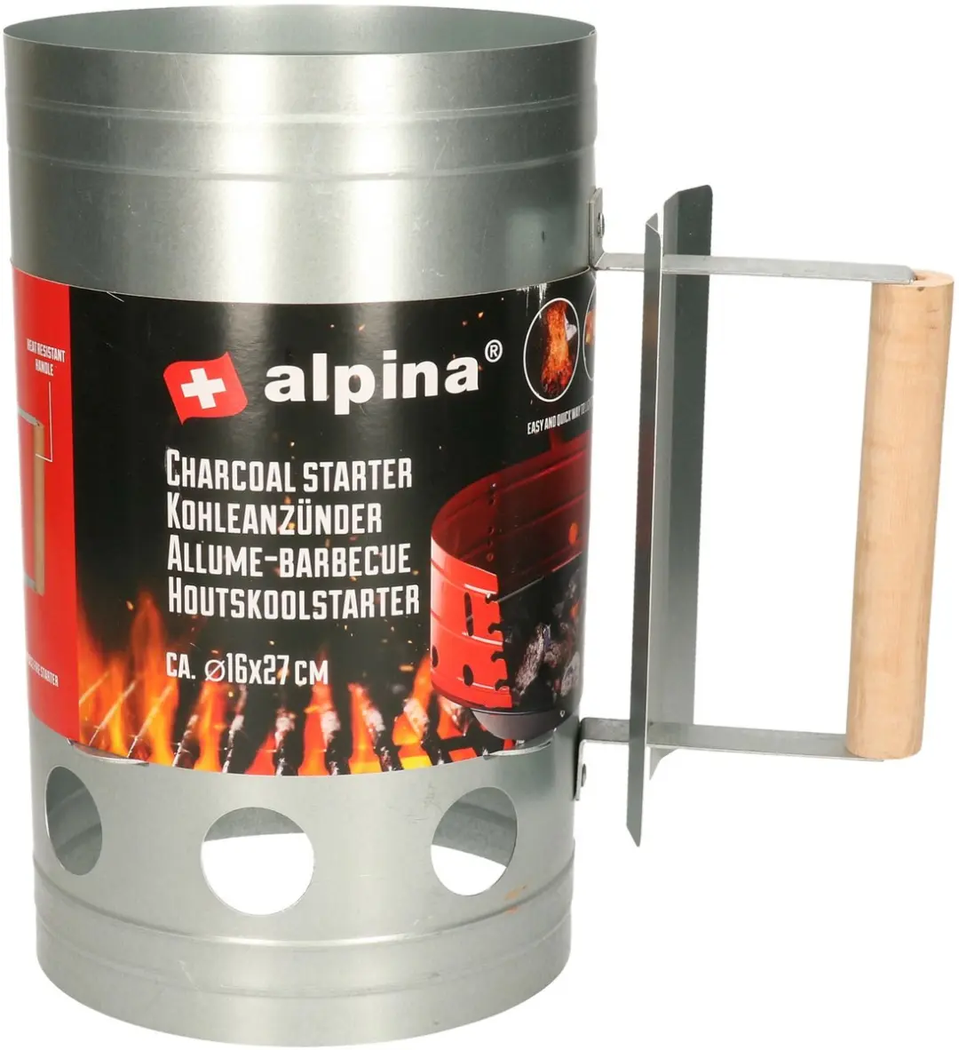 Alpina Houtskoolstarter Ø16cm x 27cm