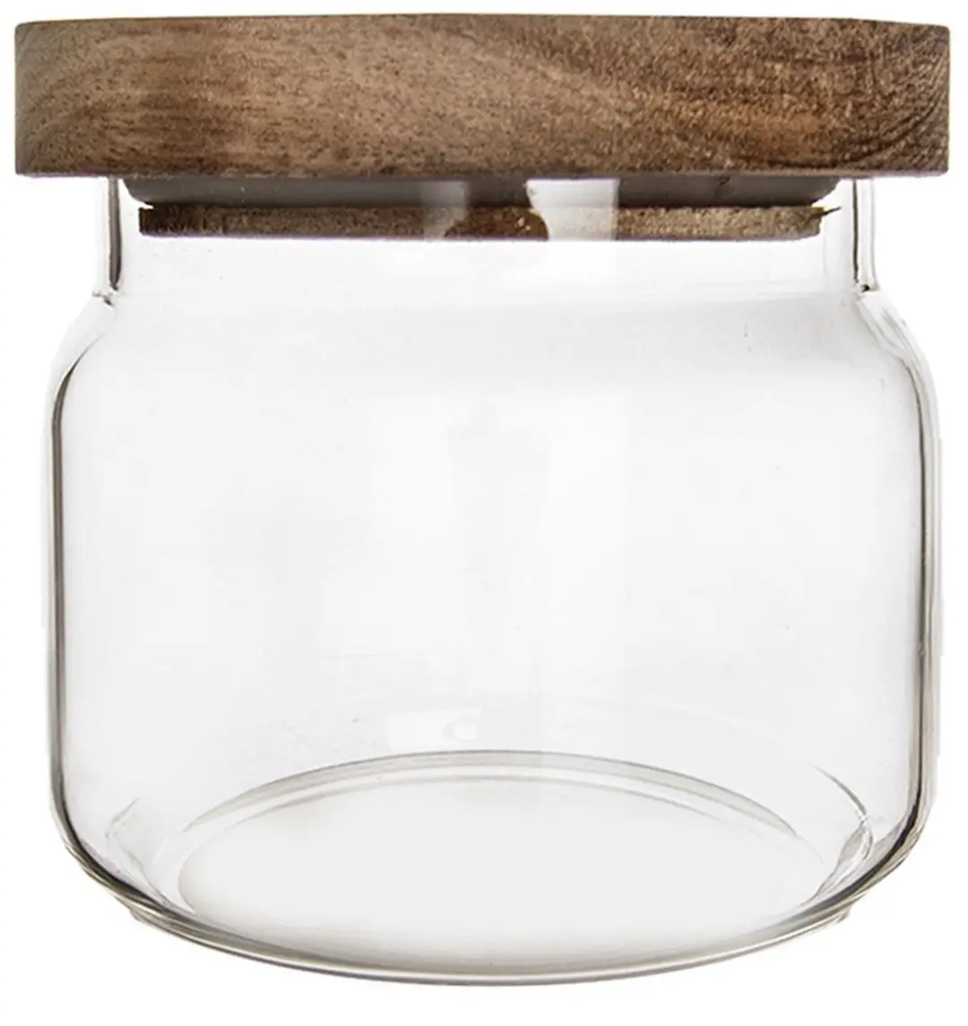 Orion Glazen Bewaardoos 500ml - Acacia Deksel